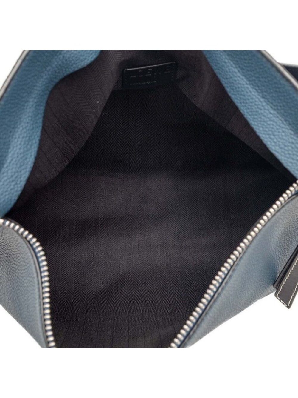 Loewe Anagram T Messenger Bag Crossbody Bicolor Navy Leather - Picture 4 of 7